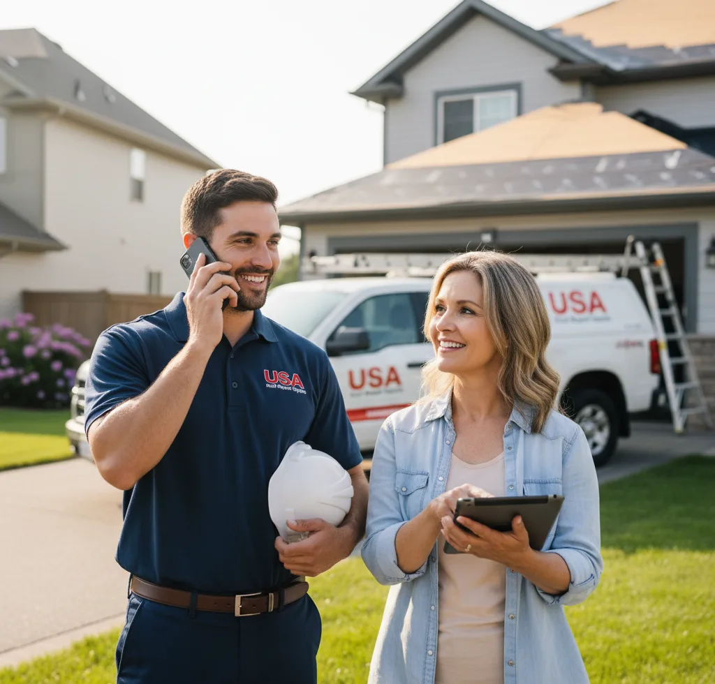 USA Roof Repair Experts customer support in Willowbrook